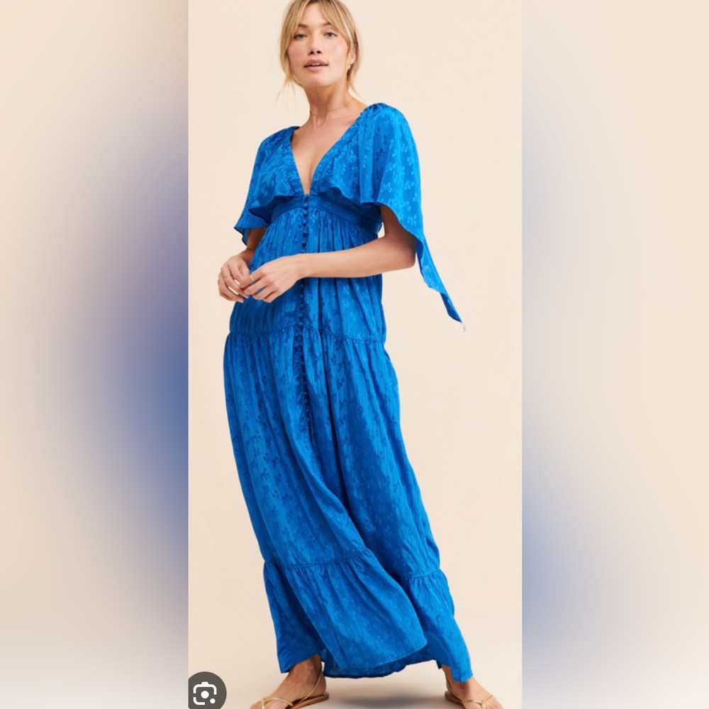 Free people cha cha maxi dress xs